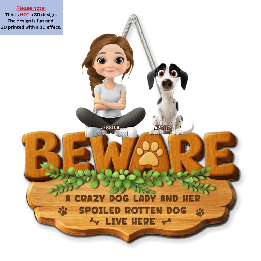 Live Here - Personalized Custom 3D Effect Wood Sign