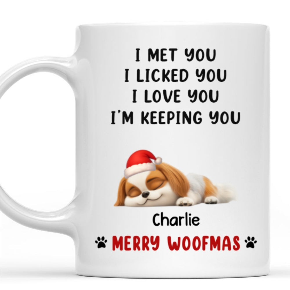 We Licked And Love You Ver Christmas - Personalized Custom Coffee Mug