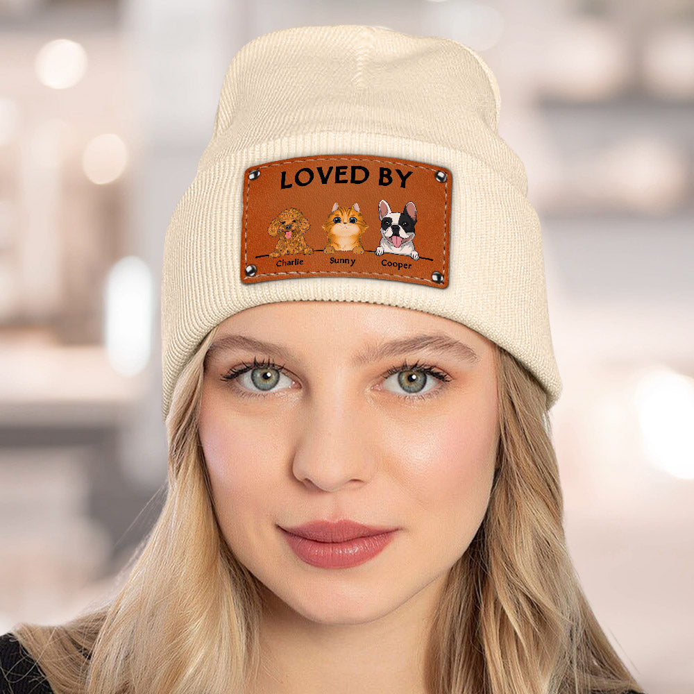 Loved By Dog - Personalized Custom Beanie