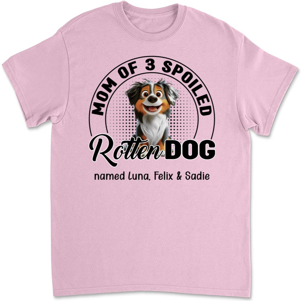 Lovely Spoiled Rotten Dog Chibi Cartoon - Personalized Custom Unisex T-Shirt