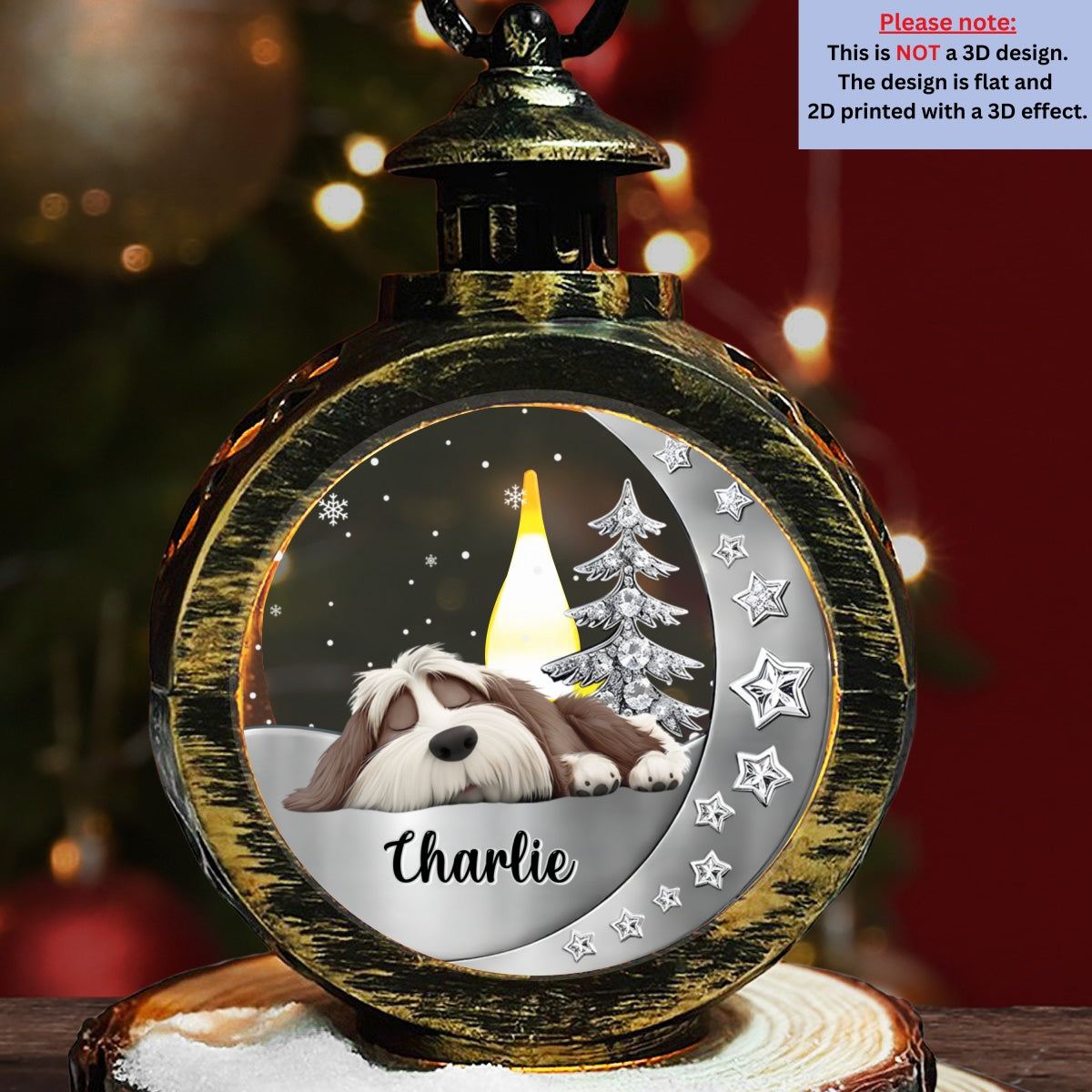 Beside You - Personalized Custom 3D Effect Christmas Lantern