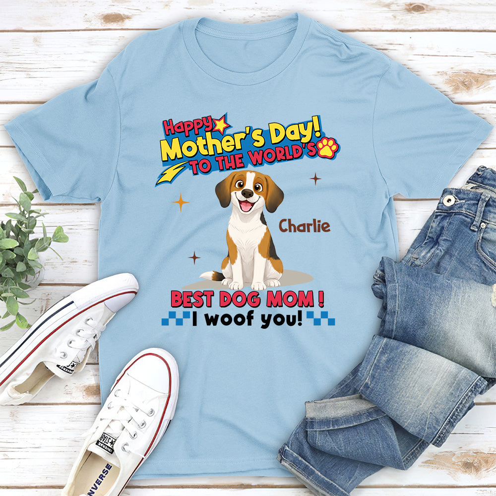 Dog Mom Forever - Personalized Custom Unisex T-shirt