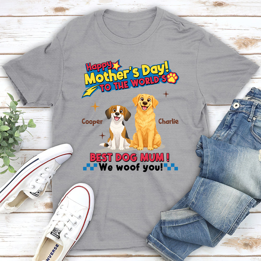 Dog Mom Forever - Personalized Custom Unisex T-shirt