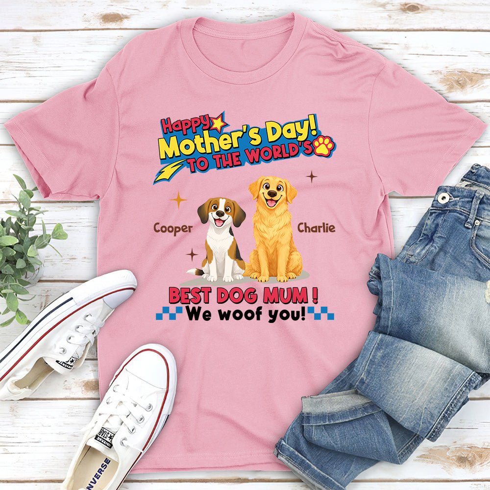 Dog Mom Forever - Personalized Custom Unisex T-shirt