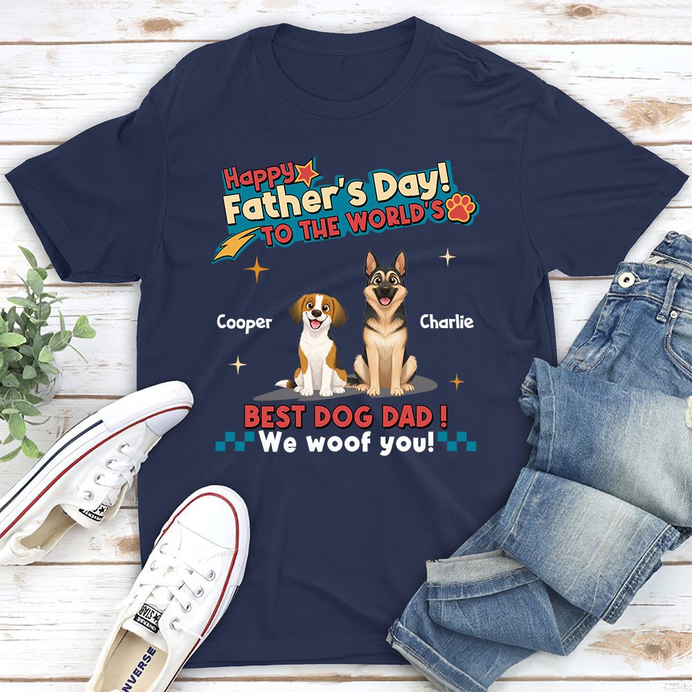 Dog Dad Forever - Personalized Custom Shirt