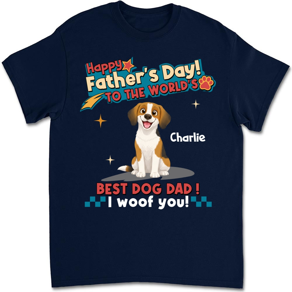 Dog Dad Forever - Personalized Custom Shirt