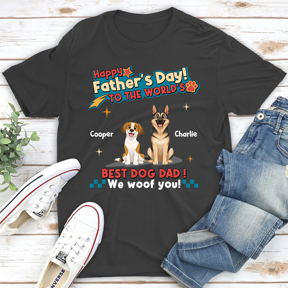 Dog Dad Forever - Personalized Custom Shirt