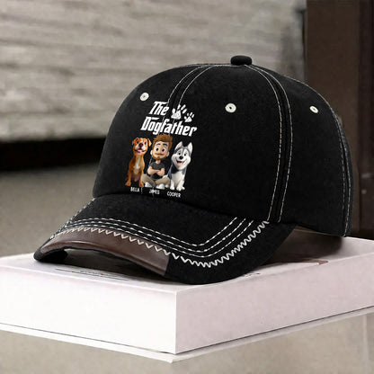 Cool Dog Father - Personalized Custom Vintage Soft Baseball Cap