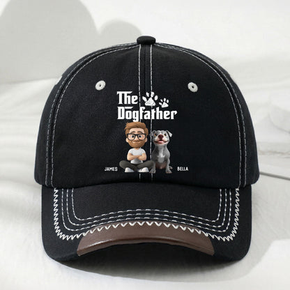 Cool Dog Father - Personalized Custom Vintage Soft Baseball Cap