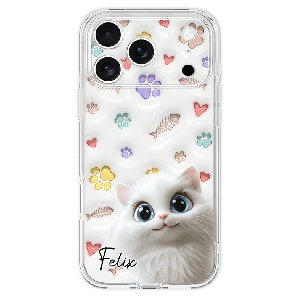 Baby Lovely Cat - Personalized Custom 3D Inflated Effect Phone Case