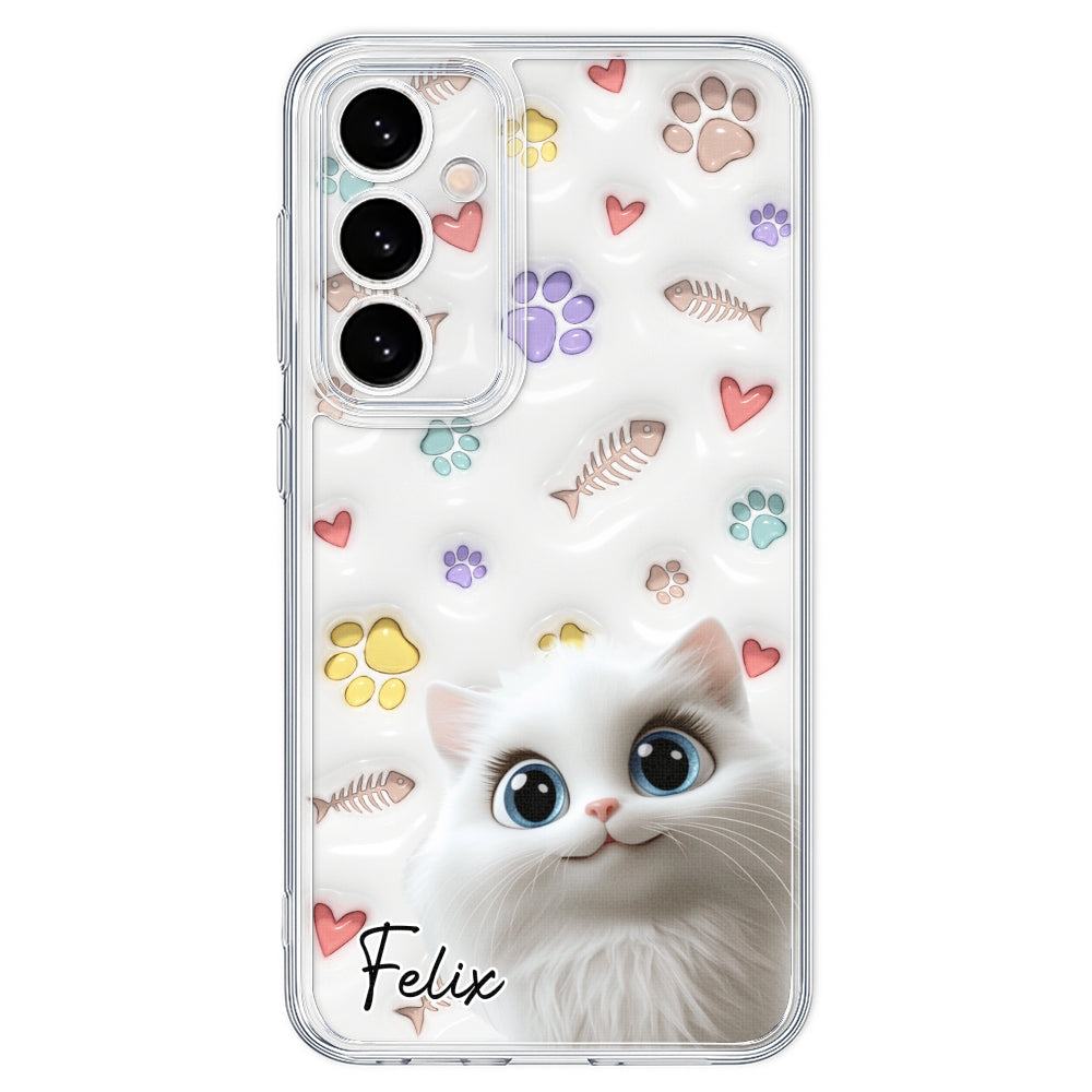 Baby Lovely Cat - Personalized Custom 3D Inflated Effect Phone Case