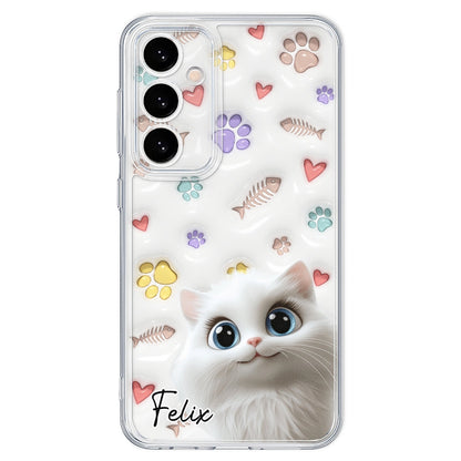 Baby Lovely Cat - Personalized Custom 3D Inflated Effect Phone Case