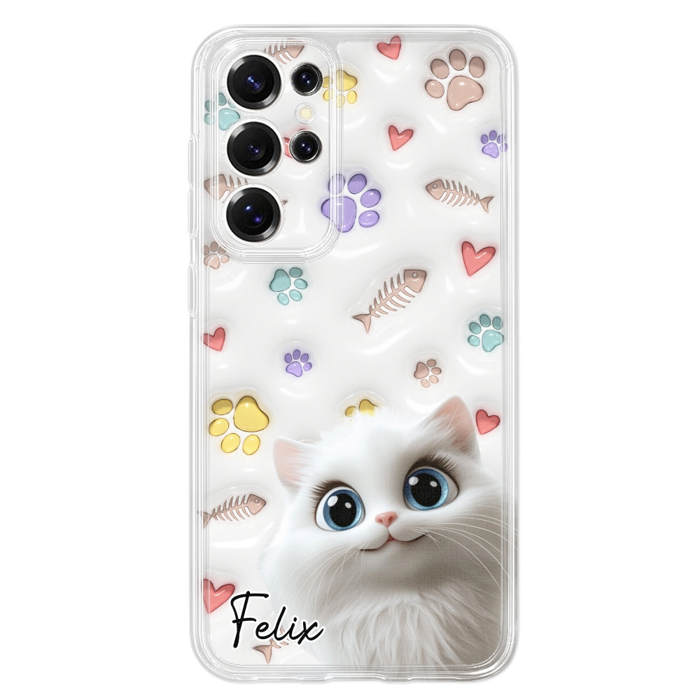Baby Lovely Cat - Personalized Custom 3D Inflated Effect Phone Case