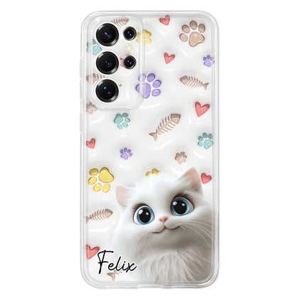 Baby Lovely Cat - Personalized Custom 3D Inflated Effect Phone Case