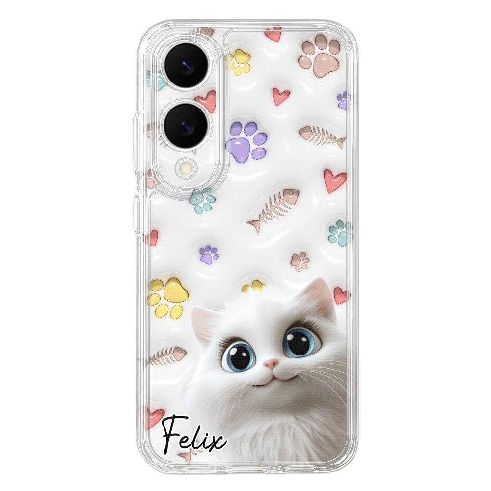 Baby Lovely Cat - Personalized Custom 3D Inflated Effect Phone Case