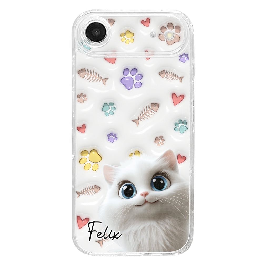 Baby Lovely Cat - Personalized Custom 3D Inflated Effect Phone Case