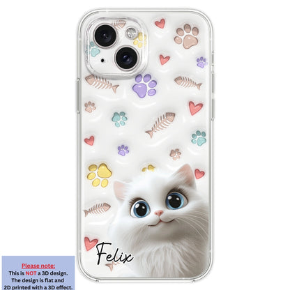 Baby Lovely Cat - Personalized Custom 3D Inflated Effect Phone Case