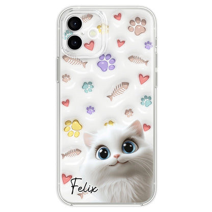 Baby Lovely Cat - Personalized Custom 3D Inflated Effect Phone Case