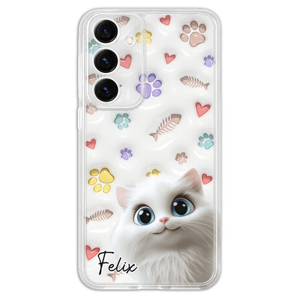 Baby Lovely Cat - Personalized Custom 3D Inflated Effect Phone Case