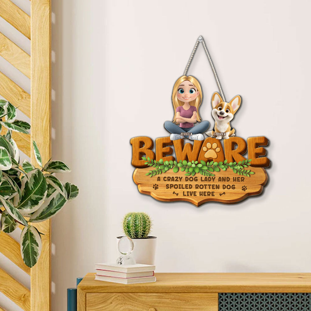 Live Here - Personalized Custom 3D Effect Wood Sign