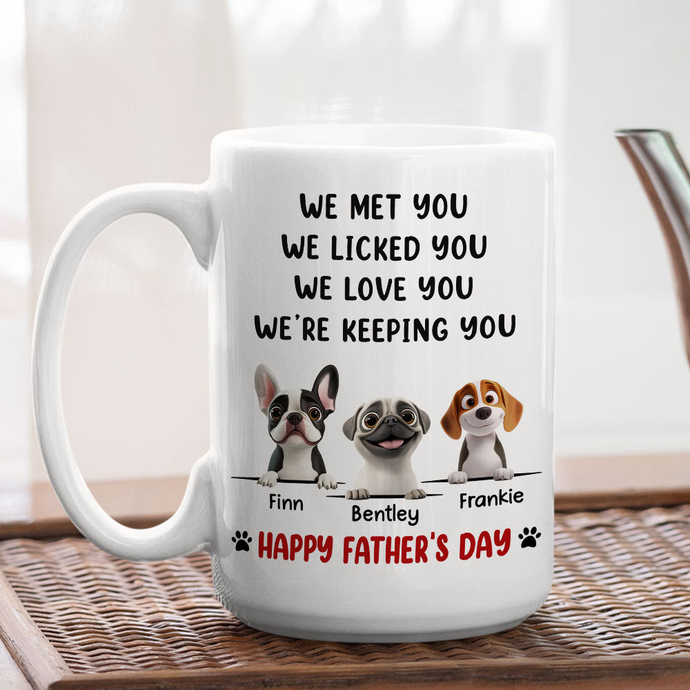 We Licked And Love You Ver 2 - Personalized Custom Coffee Mug