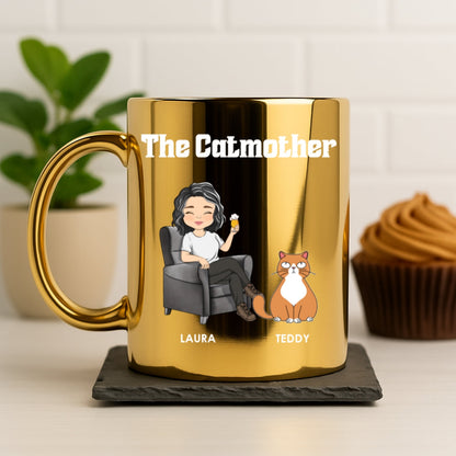 The Catmother - Personalized Custom Metallic Mug