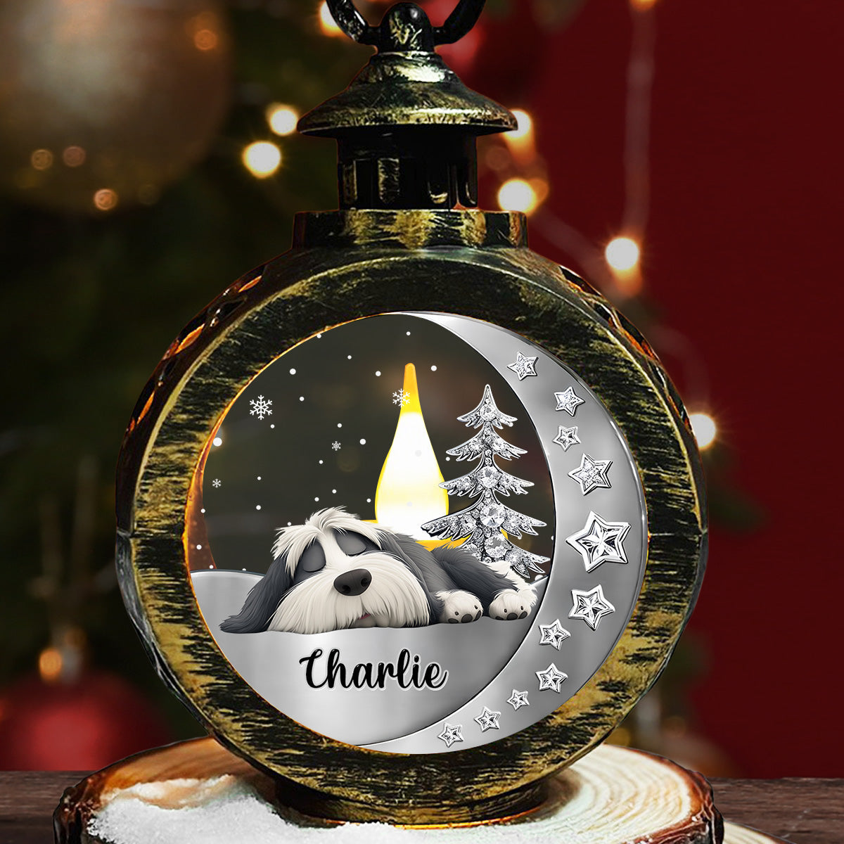 Beside You - Personalized Custom 3D Effect Christmas Lantern