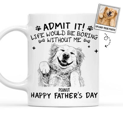 Admit It Sketch - Personalized Custom Coffee Mug