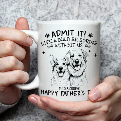 Admit It Sketch - Personalized Custom Coffee Mug