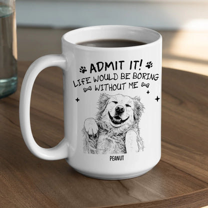 Admit It Sketch - Personalized Custom Coffee Mug