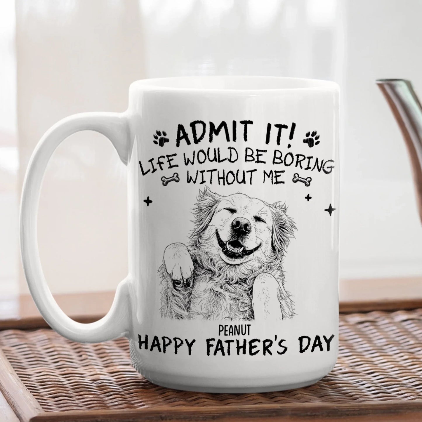 Admit It Sketch - Personalized Custom Coffee Mug