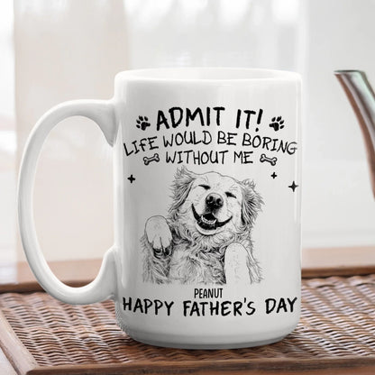 Admit It Sketch - Personalized Custom Coffee Mug