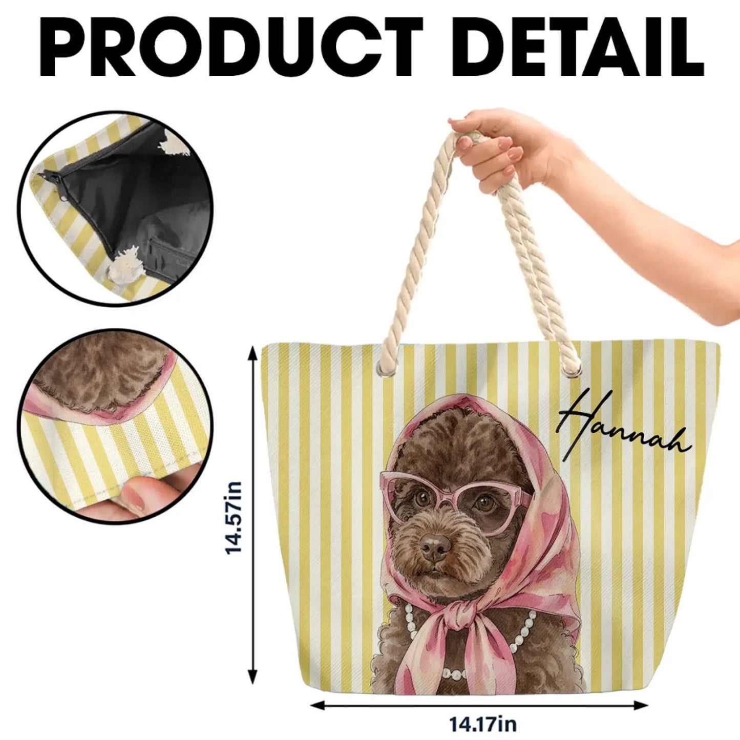 Beachside Barkers - Personalized Custom Beach Bag