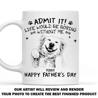 Admit It Sketch - Personalized Custom Coffee Mug