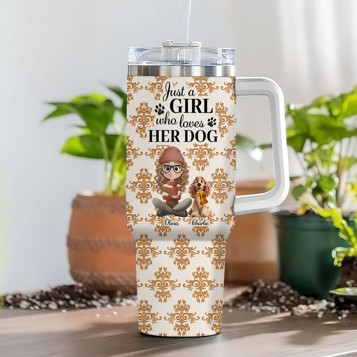 Pumskin Dog Autumn - Personalized Custom Tumbler