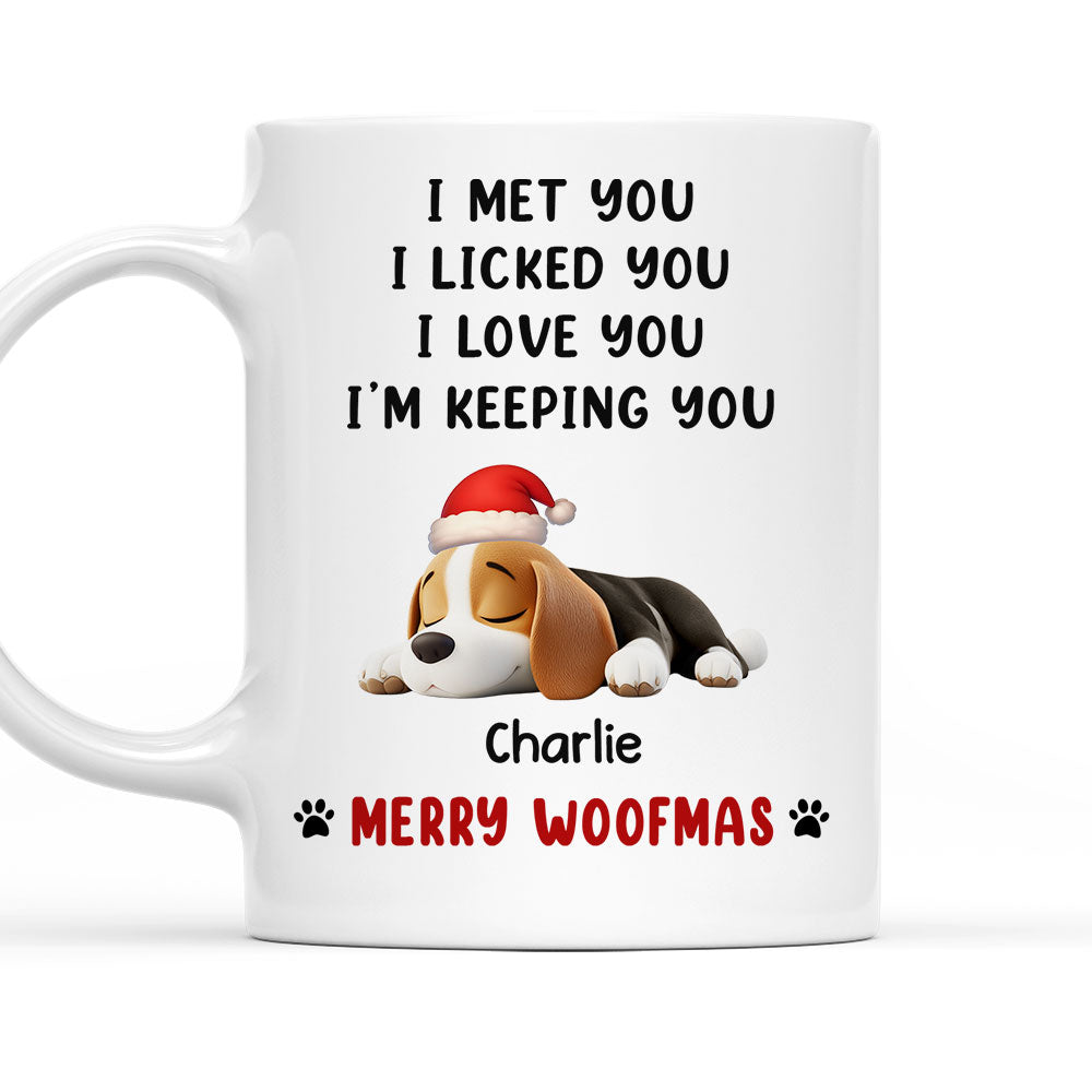 We Licked And Love You Ver Christmas - Personalized Custom Coffee Mug