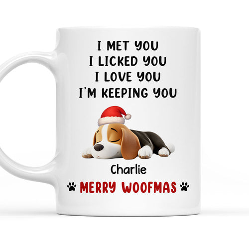 We Licked And Love You Ver Christmas - Personalized Custom Coffee Mug