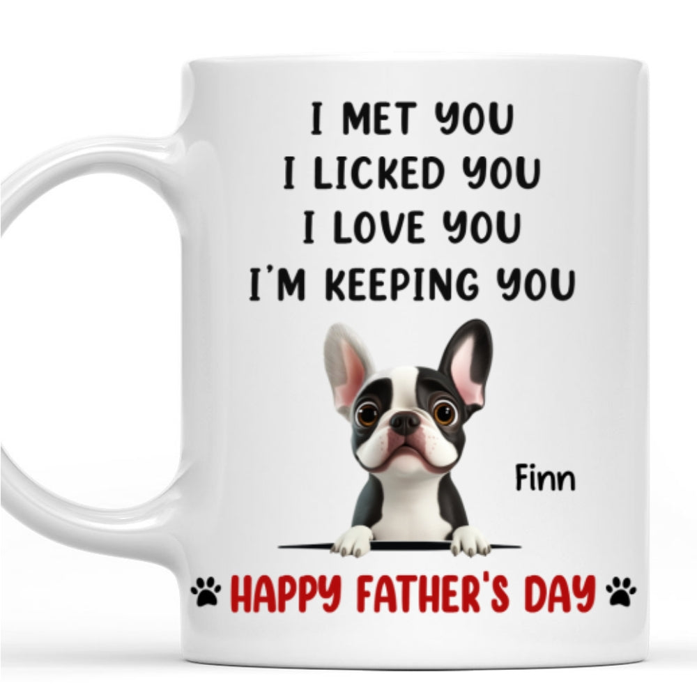 We Licked And Love You Ver 2 - Personalized Custom Coffee Mug