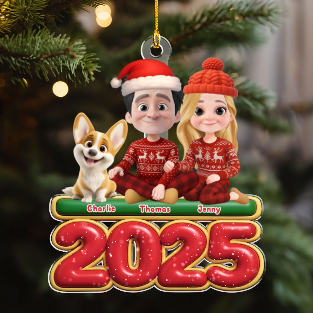 We And Our Dog - Personalized Custom Acrylic Ornament