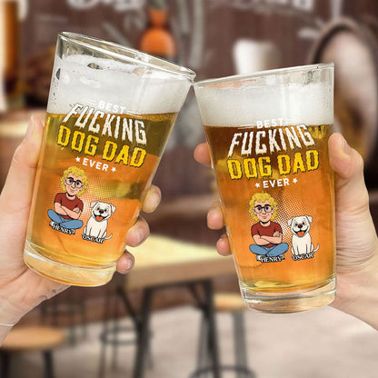 Dog Dad Champion - Personalized Custom Beer Glass