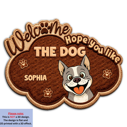 The Dog Runs This House - Personalized Custom Doormat