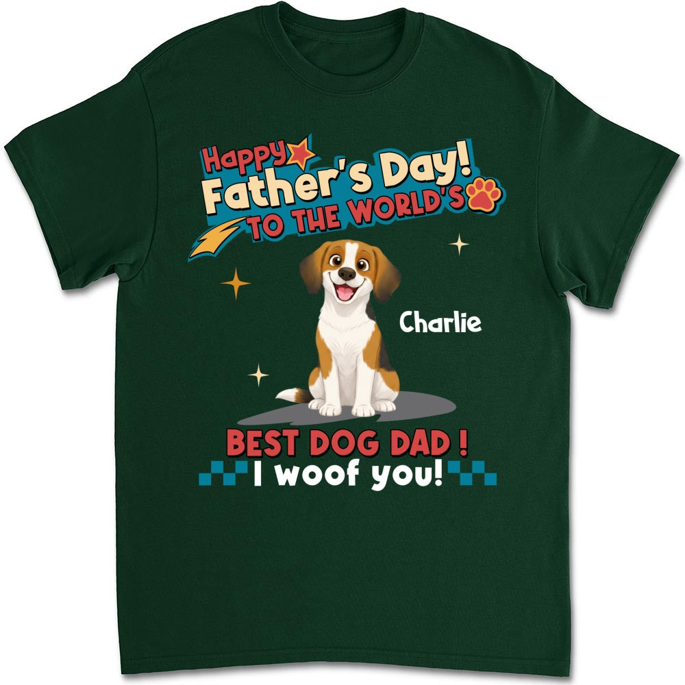 Dog Dad Forever - Personalized Custom Shirt
