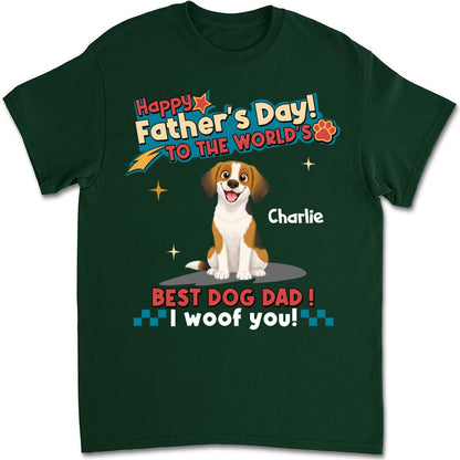 Dog Dad Forever - Personalized Custom Shirt