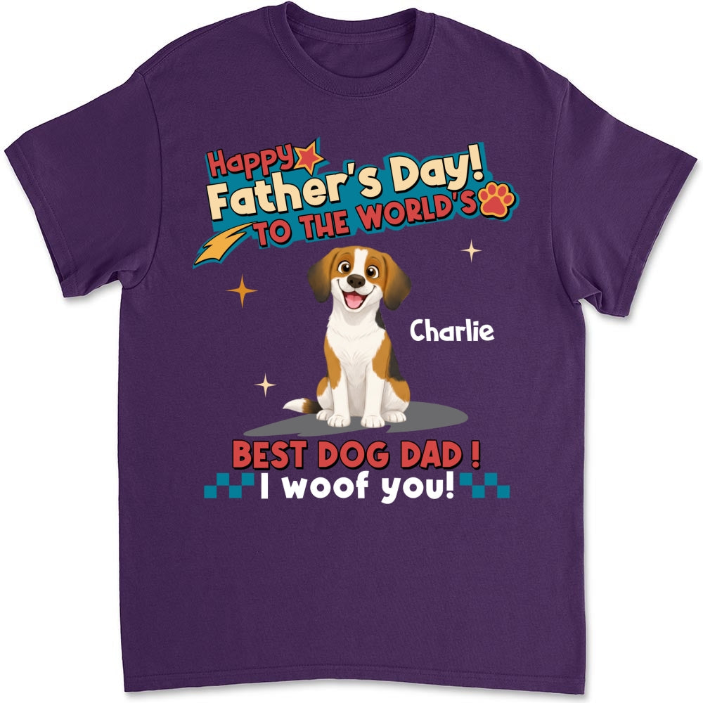 Dog Dad Forever - Personalized Custom Shirt