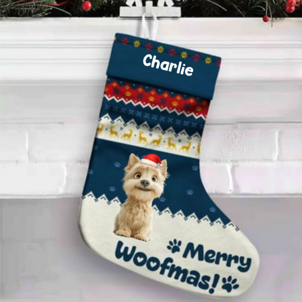 Funny Dog Christmas - Personalized Custom Christmas Stocking