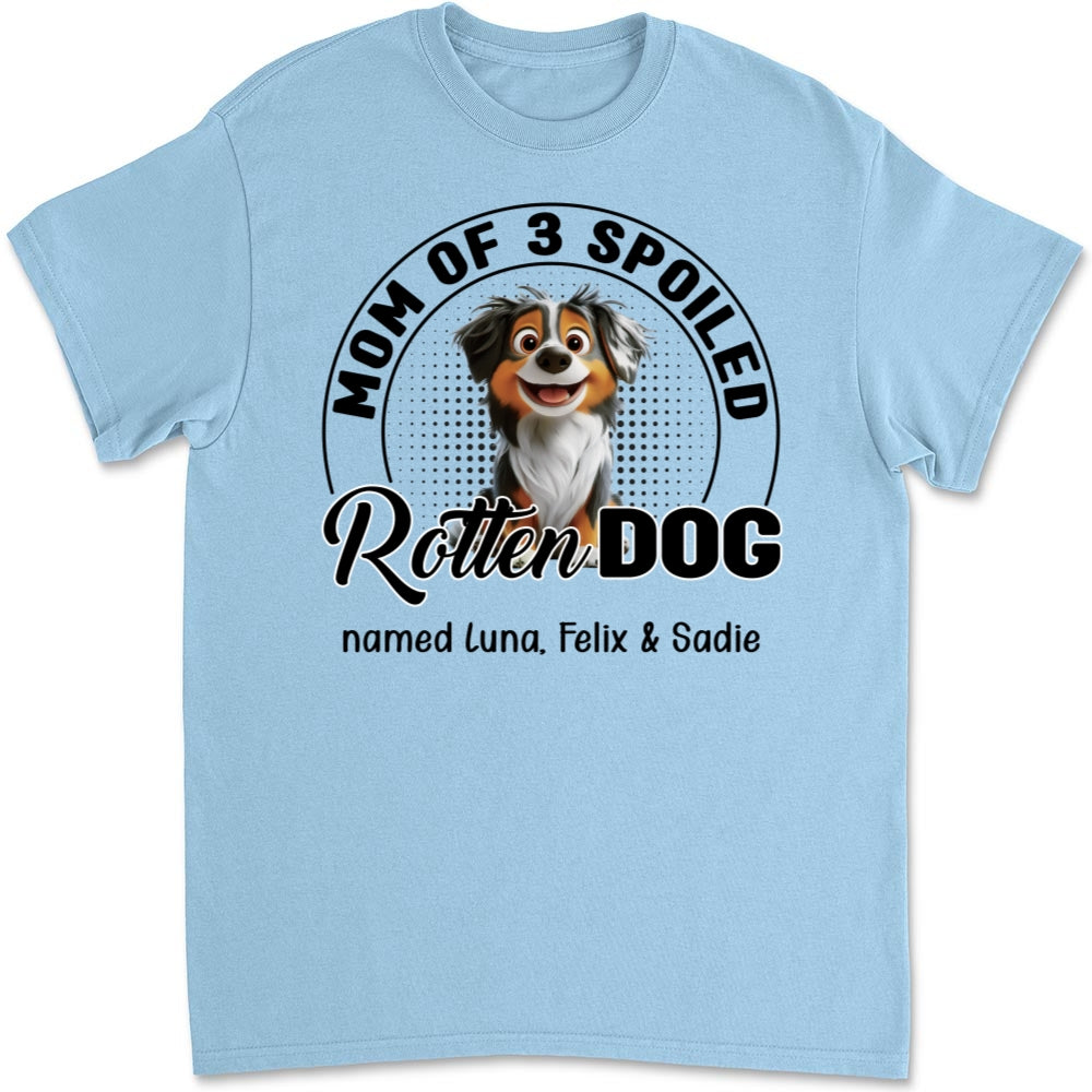 Lovely Spoiled Rotten Dog Chibi Cartoon - Personalized Custom Unisex T-Shirt