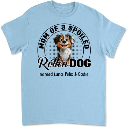 Lovely Spoiled Rotten Dog Chibi Cartoon - Personalized Custom Unisex T-Shirt