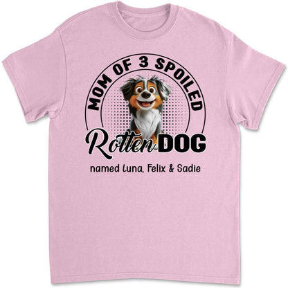 Lovely Spoiled Rotten Dog Chibi Cartoon - Personalized Custom Unisex T-Shirt