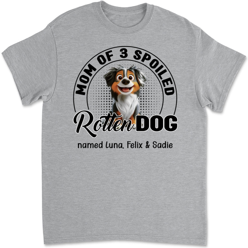 Lovely Spoiled Rotten Dog Chibi Cartoon - Personalized Custom Unisex T-Shirt