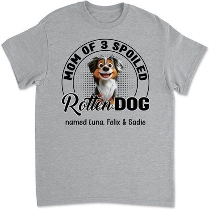 Lovely Spoiled Rotten Dog Chibi Cartoon - Personalized Custom Unisex T-Shirt